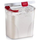 Progressive PrepSolutions Flour Keeper with closed lid for fresh pantry storage.