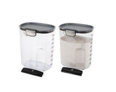 Progressive ProKeeper+ flour container 4qt with airtight seal keeps flour fresh.