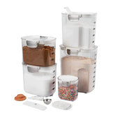 ProKeeper Flour Keeper 4.36 qt with airtight seal keeps flour fresh and ready to bake.