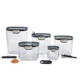 ProKeeper+ 9-piece set lid closeup showing airtight seals for freshness
