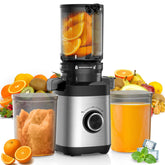 PSIIDAN Juicer with a wide chute for effortless whole-fruit juicing.