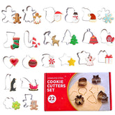 PTaizjjz mini Christmas cookie cutters gingerbread man for festive baking and precise shapes