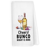 Pugwak kitchen towel with pattern adds charm and quick counter wiping