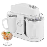 Pukomc two-ice-cups enable dual flavors at home.