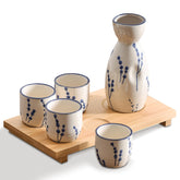 PUNNIO Sake Set carafe for smooth pour and drip-free serving.