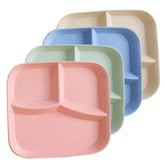 PUPOPIK unbreakable plate side view shows durable family-friendly dinnerware