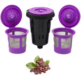PUREHQ reusable K Cup for K-Mini with adapter enables eco-friendly brewing.