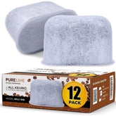PURELINE Keurig filter 12-pack box shows convenient packaging for quick restocks