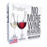 PureWine The Wand purifier in use, enhancing flavor while preserving aroma.