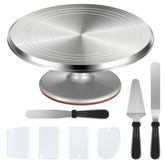 Puroma 12-inch cake turntable base for stable decorating and even frosting.