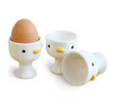 PURROOM Funny Duck Egg Cup with a yellow chick mouth design for cheerful breakfasts