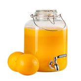 PUSCRIENO glass drink dispenser 1-gallon full view demonstrates ample capacity for gatherings