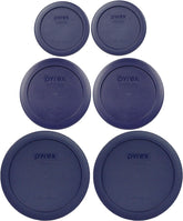 Pyrex 1-cup blue lid securely fits a bowl for fresh leftovers.