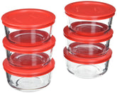 Pyrex 2-cup glass bowls for versatile fridge, freezer, and microwave storage.