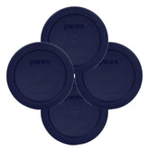 Pyrex 7200-PC blue lid front view for secure-fit replacement with 2-cup bowls.
