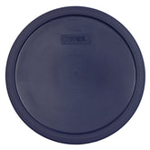 Pyrex blue plastic lid for 7403 10-Cup round bowl keeps leftovers fresh in fridge.