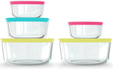 Pyrex 10-piece food storage set: transparent glass containers for fresh leftovers and meal prep