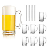 QAPPDA beer mug with handle designed for comfortable, sturdy beer sessions at home