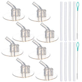 QBoyi replacement silicone straws for Thermos Funtainer 12oz F401, durable and easy to clean.