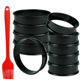Qicfrk cookie rings set of 10 on a baking tray for uniform cookies