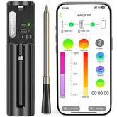 QIREDA wireless meat thermometer base unit with display for easy monitoring during cooking