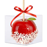 QKEL clear candy apple box with hole securely displays treats.