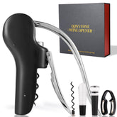 QONYFONE vertical lever corkscrew in action for smooth cork removal