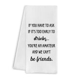 Qpenm funny bar towel drying dishes in a stylish kitchen, absorbent and playful.