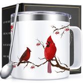 Qtencas Cardinal Gifts Women Mug with elegant design for daily coffee on the go.