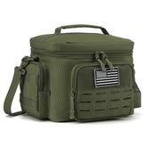 QT&QY Tactical Lunch Bag front pocket for quick access on the go.