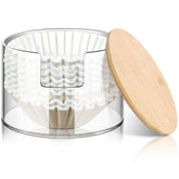 Qunclay acrylic coffee filter holder with large capacity for different filters.