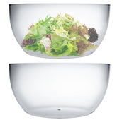 Qxbekmor large acrylic salad bowls shown clearly for big events, highlighting durability and capacity.