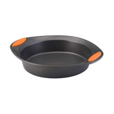 Rachael Ray Yum-o! nine-inch pan with a nonstick surface for easy releases.