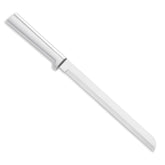 Rada 8-inch bread knife blade closeup highlighting serrated edge for crusty bread