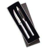 RADA 2-piece pare and peel knife set enables precise fruit prep and gentle peeling.