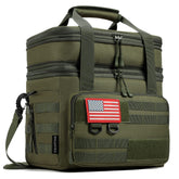 RalChyez tactical lunch bag front view shows 20L capacity for meals on the go
