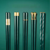 Random Mood square-end chopsticks with non-slip tips for secure meals