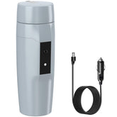 Rauwseul portable 12V car kettle showing compact design for on-the-go heating