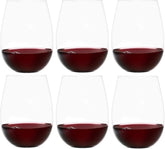 Ravenscroft stemless wine glass front view emphasizes sturdy design for everyday entertaining