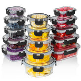 Razab 1040ml rectangular glass container with lid, ideal for large meal prep and leftovers.