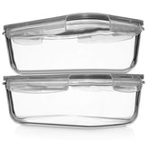 Razab 8-cup glass storage with locking lids keeps leftovers fresh and organized.