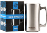 Real Deal Steel 20oz insulated mug front view with durable double-wall insulation for cold drinks