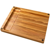 Real Life Living acacia cutting board 17x13 inches on a kitchen counter for spacious chopping