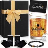Reallnaive godfather wine glass—elegant keepsake for heartfelt proposal moments.
