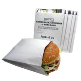 Regency Wraps grease-resistant foil-lined bag keeps burgers warm and hands clean.