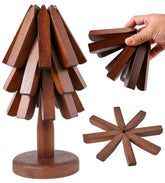 REKMO AMOY LANGYE trivets-tree-set-3-trivets-hot-dish protects surfaces from heat during serving.