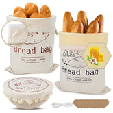 Relixcozy beeswax bread bag keeps homemade loaves fresh with breathable lining.