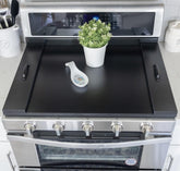 RELODECOR noodle board stove cover with handles adds extra counter space for prep