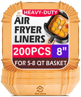 Reluien air fryer liners 200pcs pack keeps frying clean and easy to discard.