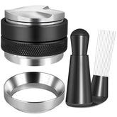 Reoszeank 51mm distributor-tamper dual-head aids even grounds for balanced espresso.